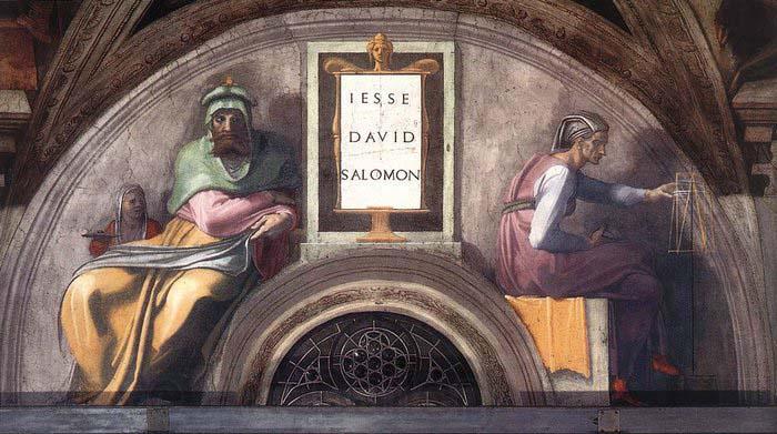 Michelangelo Buonarroti Jesse - David - Solomon